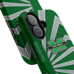 marshall-thundering-herd-sunburst-rays-green-phone-case-best-selling.webp