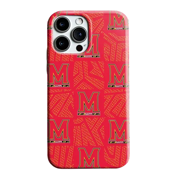 maryland terrapins chevron squares red phone case best selling