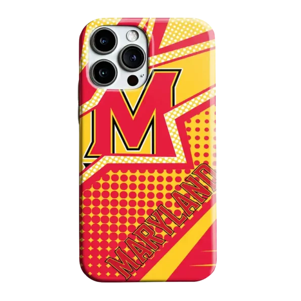 maryland terrapins star outline red phone case best selling