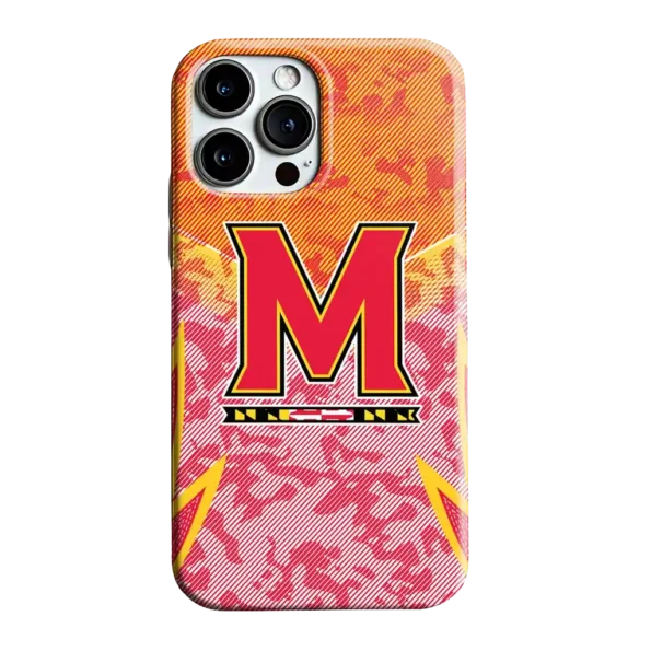 maryland terrapins striped overlay red phone case best selling