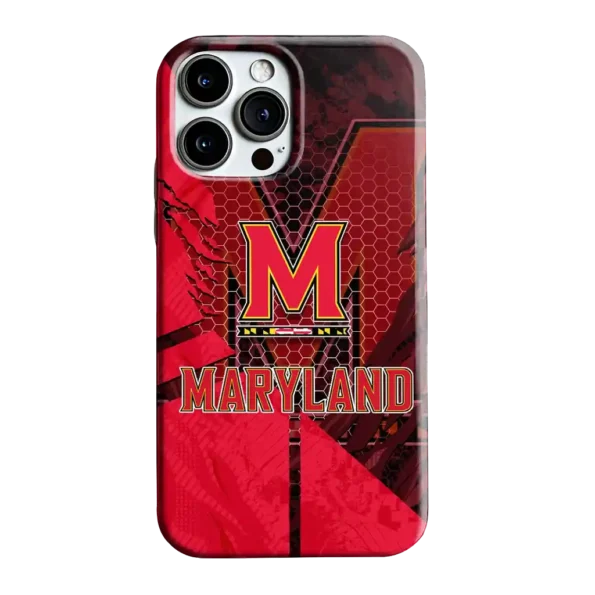 maryland terrapins web overlay red phone case best selling