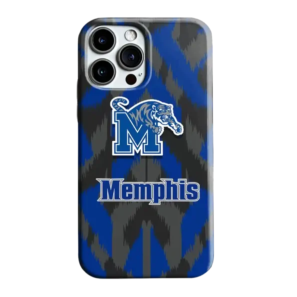 memphis tigers chevron zigzag blue phone case best selling
