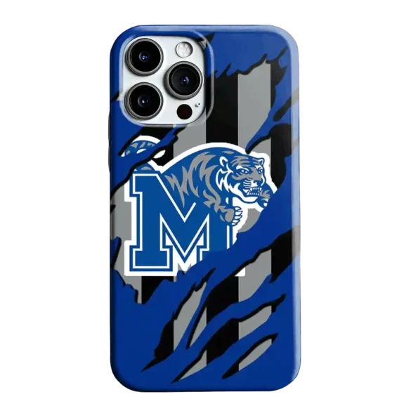 memphis tigers claw scar blue black phone case best selling