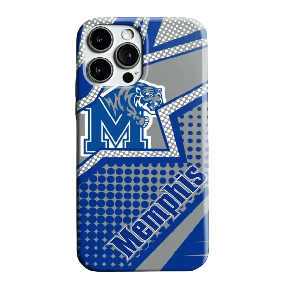 memphis tigers star outline blue phone case best selling