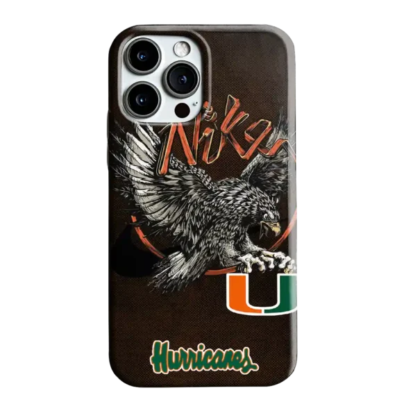 miami hurricanes eagle soar orange phone case best selling