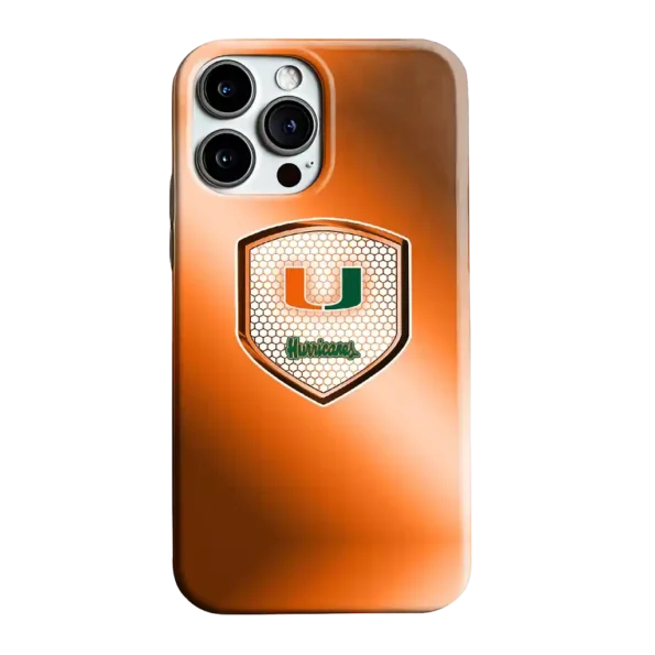 miami hurricanes shield mesh orange phone case best selling