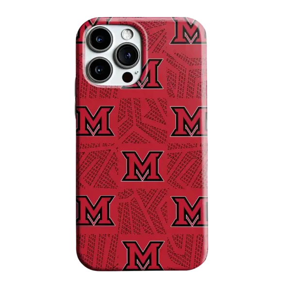 miami redhawks chevron squares red phone case best selling