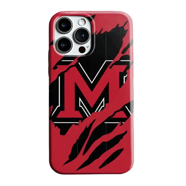 miami redhawks claw scar red black phone case best selling