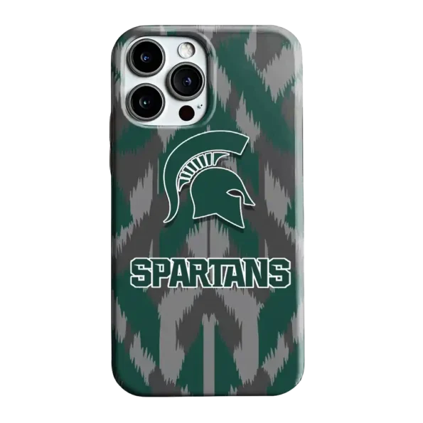 michigan state spartans chevron zigzag green phone case best selling