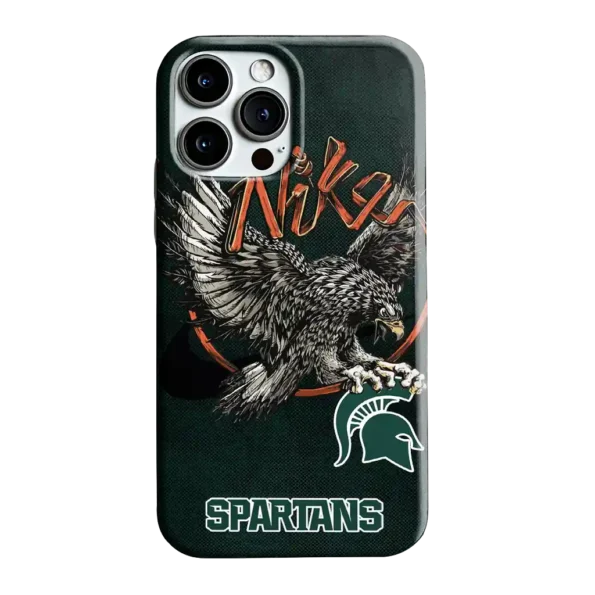 michigan state spartans eagle soar green phone case best selling