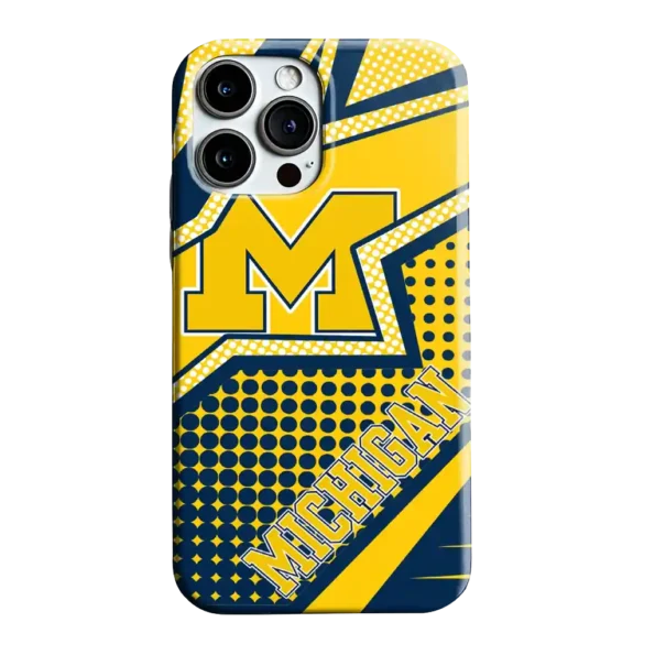 michigan wolverines star outline blue phone case best selling