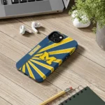 michigan-wolverines-sunburst-rays-blue-phone-case-best-selling.webp