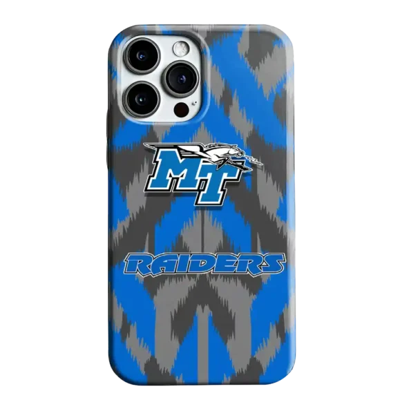 middle tennessee blue raiders chevron zigzag blue phone case best selling
