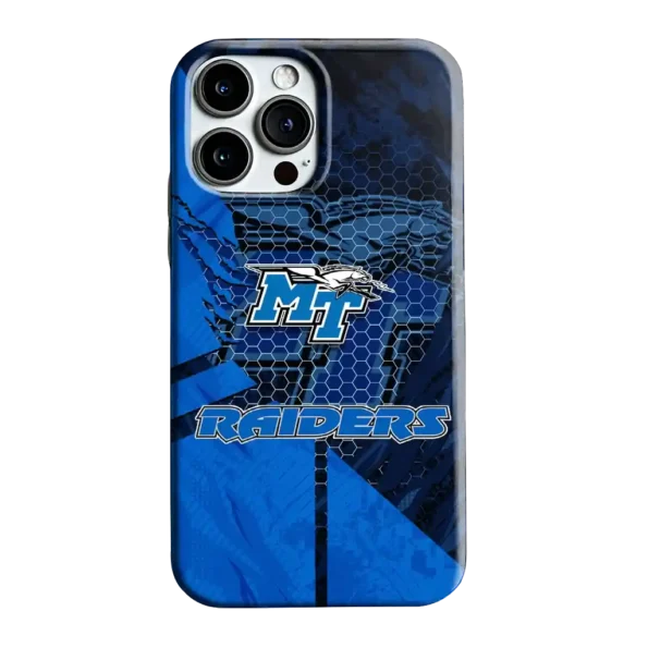 middle tennessee blue raiders web overlay blue phone case best selling