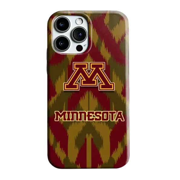 minnesota golden gophers chevron zigzag maroon phone case best selling
