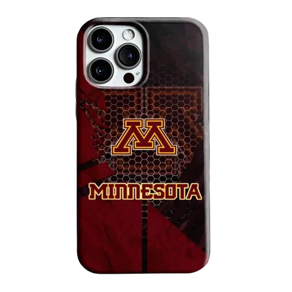 minnesota golden gophers web overlay maroon phone case best selling