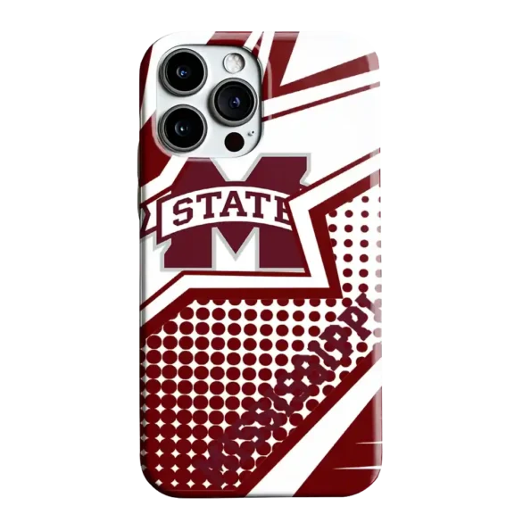 mississippi state bulldogs star outline maroon phone case best selling