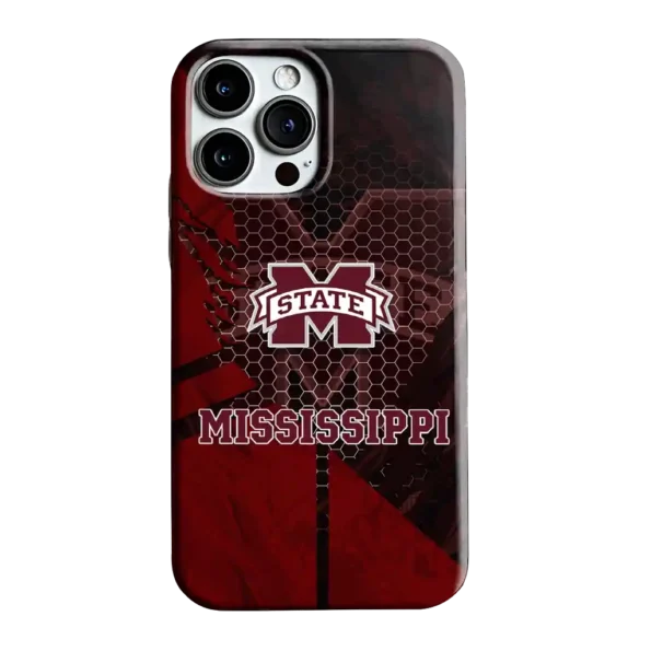 mississippi state bulldogs web overlay maroon phone case best selling