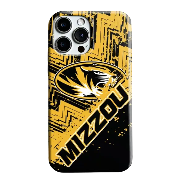 missouri tigers abstract zigzag black phone case best selling