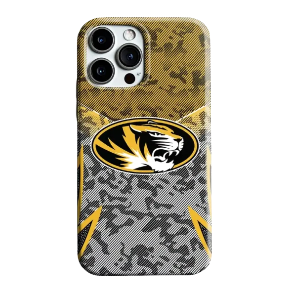 missouri tigers striped overlay black phone case best selling
