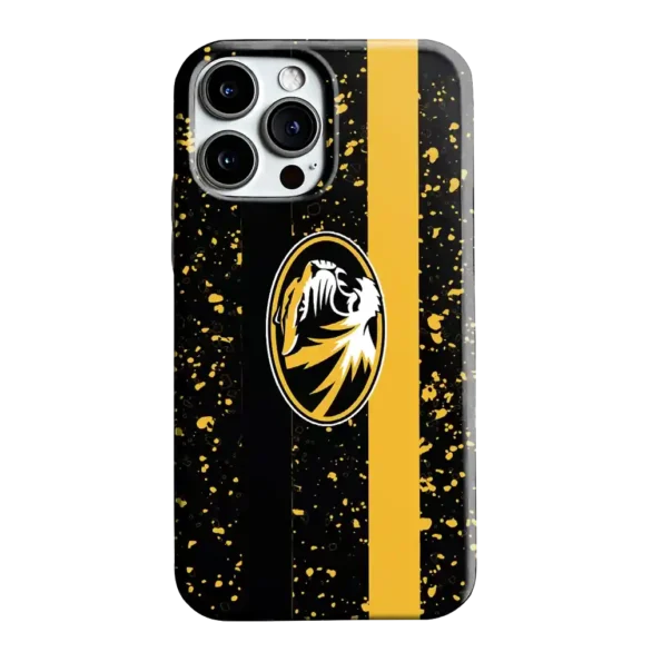 missouri tigers textured stripe black phone case best selling