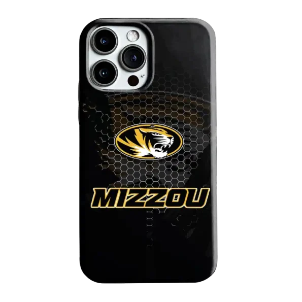 missouri tigers web overlay black phone case best selling
