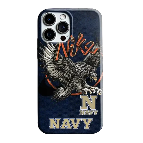 navy midshipmen eagle soar blue phone case best selling