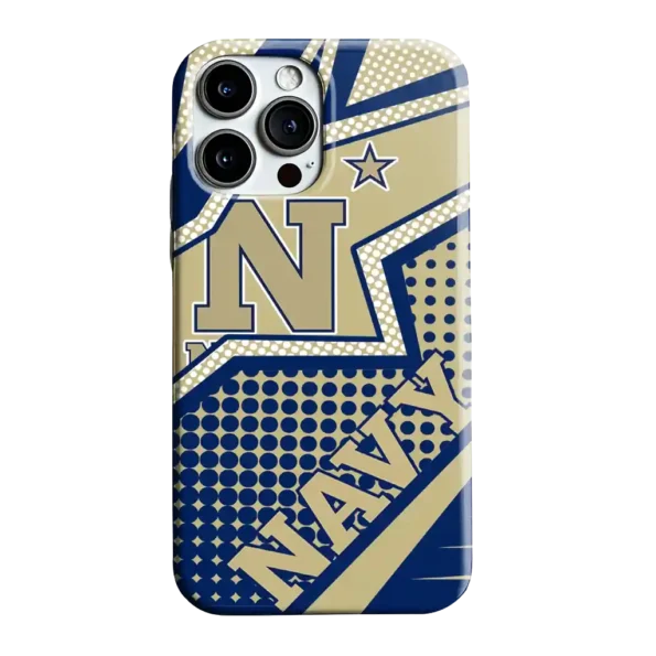 navy midshipmen star outline blue phone case best selling