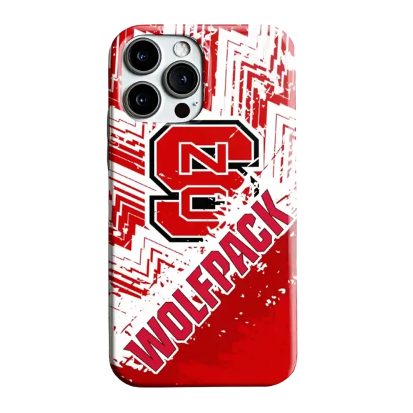 nc state wolfpack abstract zigzag red phone case best selling