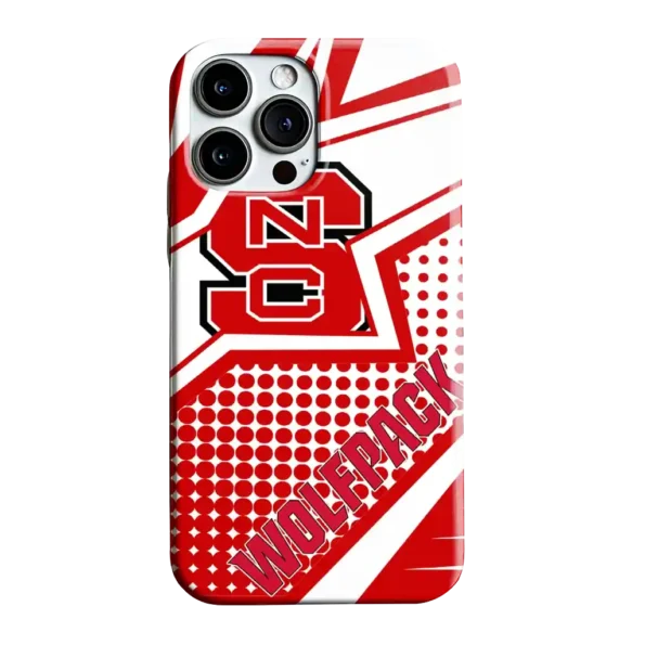 nc state wolfpack star outline red phone case best selling