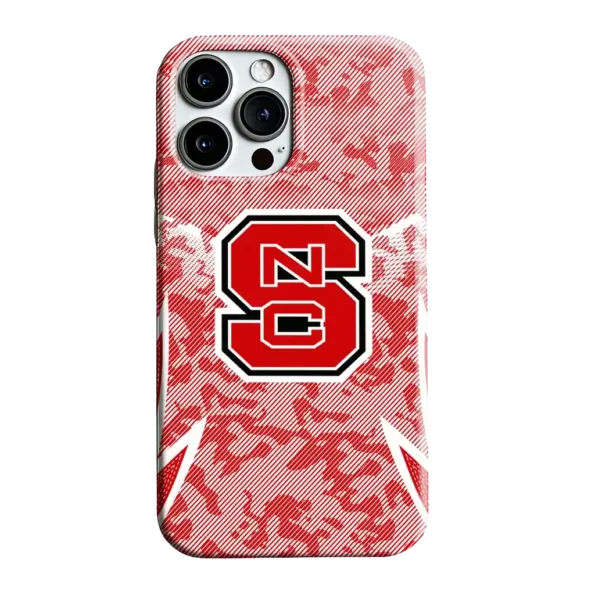 nc state wolfpack striped overlay red phone case best selling