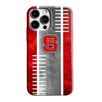 NC State Wolfpack Yard Markers Red Gray Phone Case