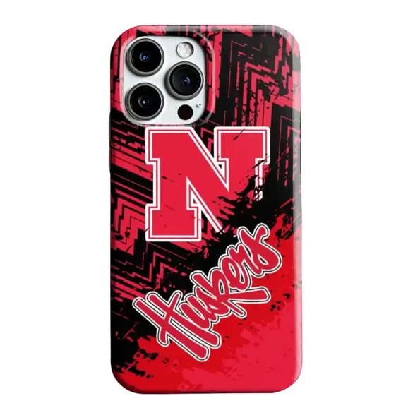 nebraska cornhuskers abstract zigzag red phone case best selling