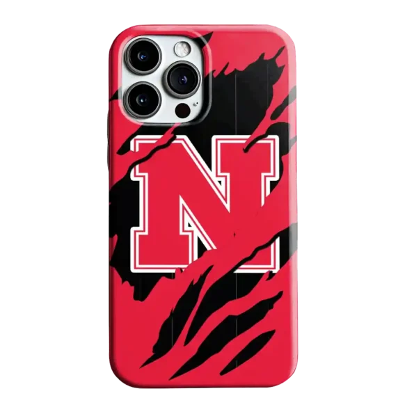 nebraska cornhuskers claw scar red black phone case best selling