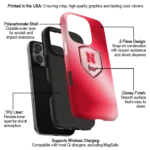 nebraska-cornhuskers-shield-mesh-red-phone-case-best-selling.webp