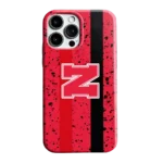 nebraska-cornhuskers-textured-stripe-red-phone-case-best-selling.webp