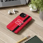 nebraska-cornhuskers-textured-stripe-red-phone-case-best-selling.webp