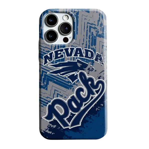 nevada wolf pack abstract zigzag blue phone case best selling