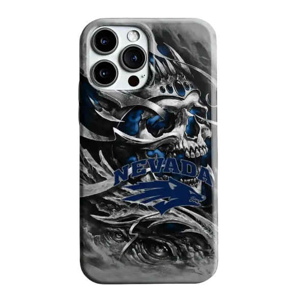 nevada wolf pack skull blades blue gray phone case best selling