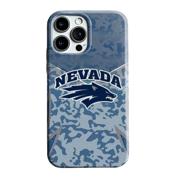 nevada wolf pack striped overlay blue phone case best selling
