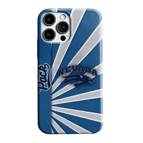 nevada wolf pack sunburst rays blue phone case best selling