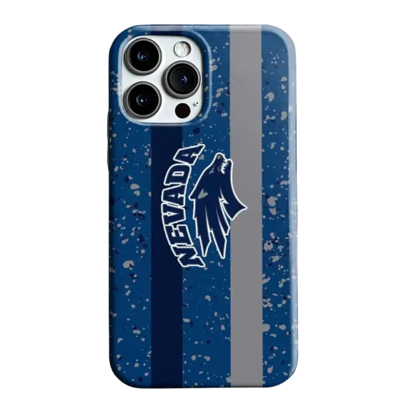 nevada wolf pack textured stripe blue phone case best selling