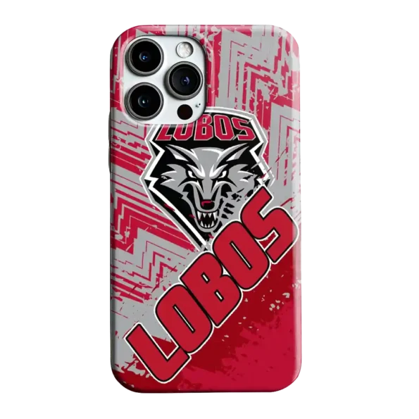 new mexico lobos abstract zigzag red phone case best selling