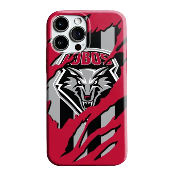 new mexico lobos claw scar red black phone case best selling