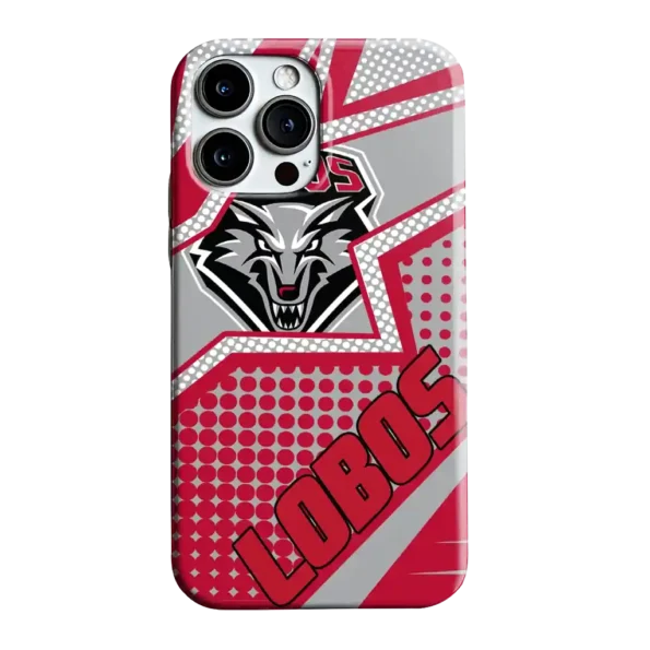 new mexico lobos star outline red phone case best selling