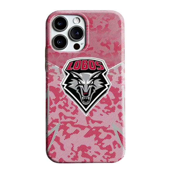 new mexico lobos striped overlay red phone case best selling