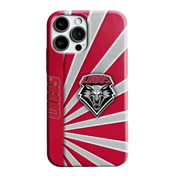 new mexico lobos sunburst rays red phone case best selling
