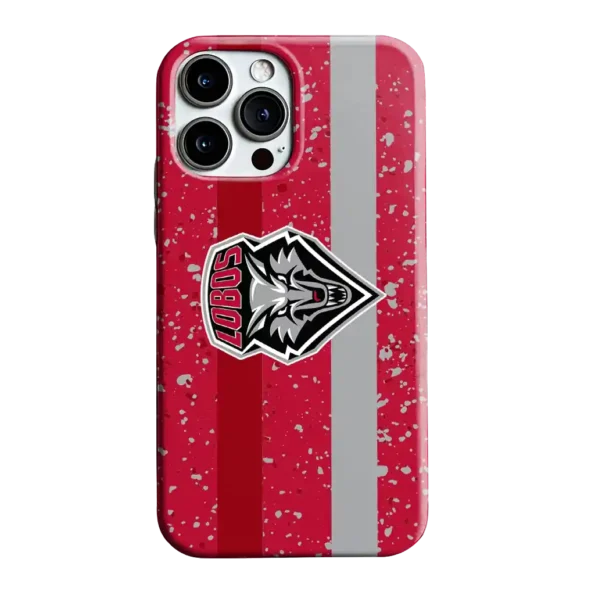 new mexico lobos textured stripe red phone case best selling
