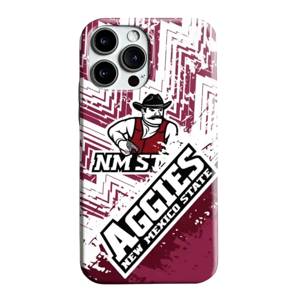 new mexico state aggies abstract zigzag crimson phone case best selling