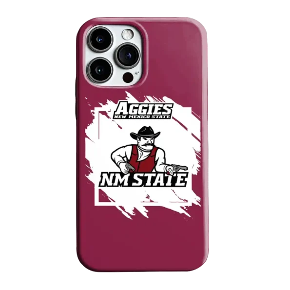 new mexico state aggies brush square crimson phone case best selling